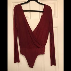 Wilfred maroon bodysuit